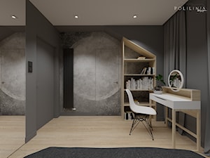 Księżycowa sypialnia - Średnia czarna sypialnia, styl nowoczesny - zdjęcie od Polilinia Design