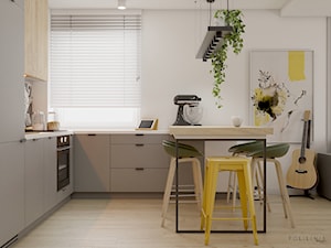 Mieszkanie z dodatkiem koloru - Katowice - Kuchnia, styl nowoczesny - zdjęcie od Polilinia Design