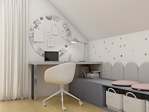 Pokój dla dziewczynki we fioletach i błękitach - Pokój dziecka, styl nowoczesny - zdjęcie od Polilinia Design