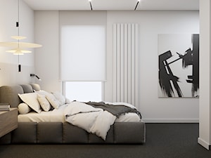 Mieszkanie w Warszawie - grafity - Sypialnia, styl nowoczesny - zdjęcie od Polilinia Design