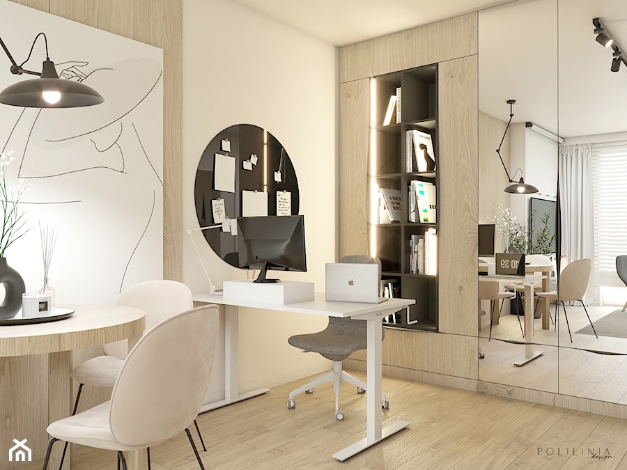 Projekt mieszkania - Warszawa - Salon, styl nowoczesny - zdjęcie od Polilinia Design