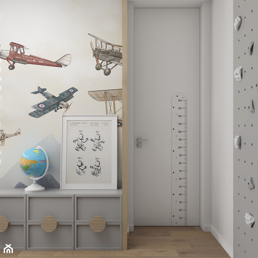 Pokój dla fana samolotów - Pokój dziecka, styl nowoczesny - zdjęcie od Polilinia Design