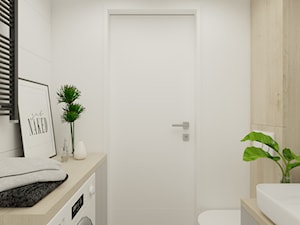 Lekko skandynawska łazienka - mieszkanie Ruda Śląska #5 - Łazienka, styl nowoczesny - zdjęcie od Polilinia Design