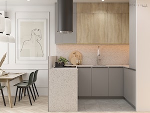 Strefa dzienna domu jednorodzinnego - Kuchnia, styl nowoczesny - zdjęcie od Polilinia Design