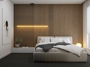 Mieszkanie w Warszawie - Sypialnia, styl nowoczesny - zdjęcie od Polilinia Design