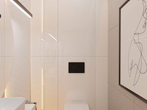 Toaleta - dom Mysłowice - Łazienka, styl nowoczesny - zdjęcie od Polilinia Design