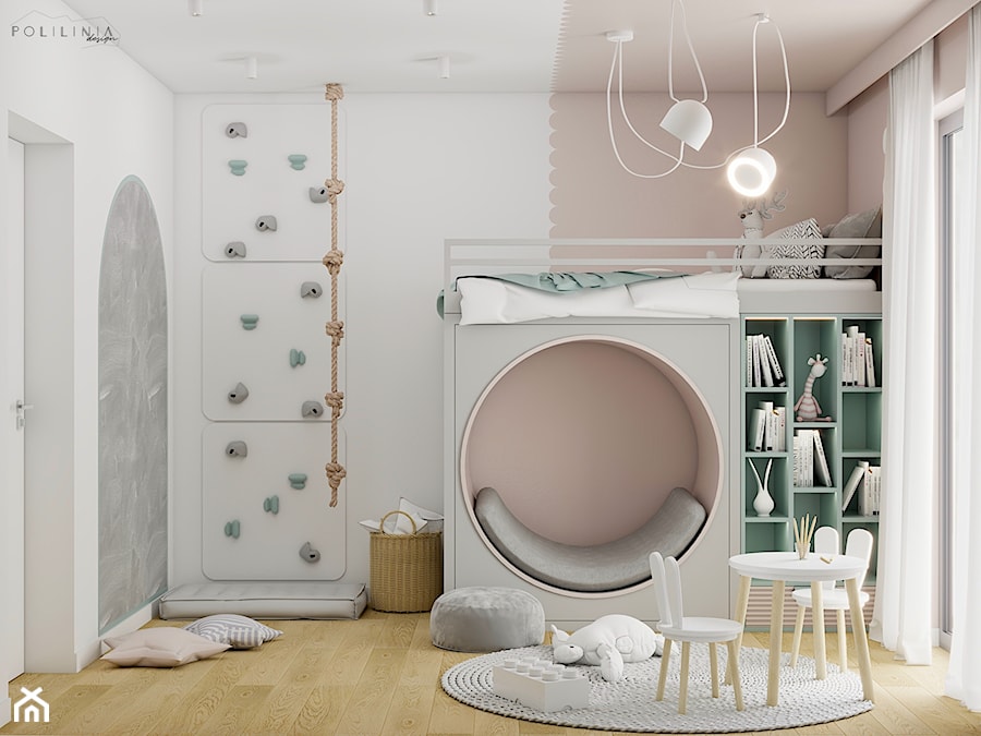 Pastelowy pokój dla dziewczynki - Kołobrzeg - Pokój dziecka, styl nowoczesny - zdjęcie od Polilinia Design