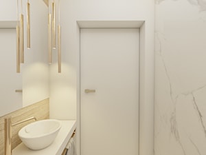 Toaleta na parterze - dom Moskorzew - Łazienka, styl nowoczesny - zdjęcie od Polilinia Design