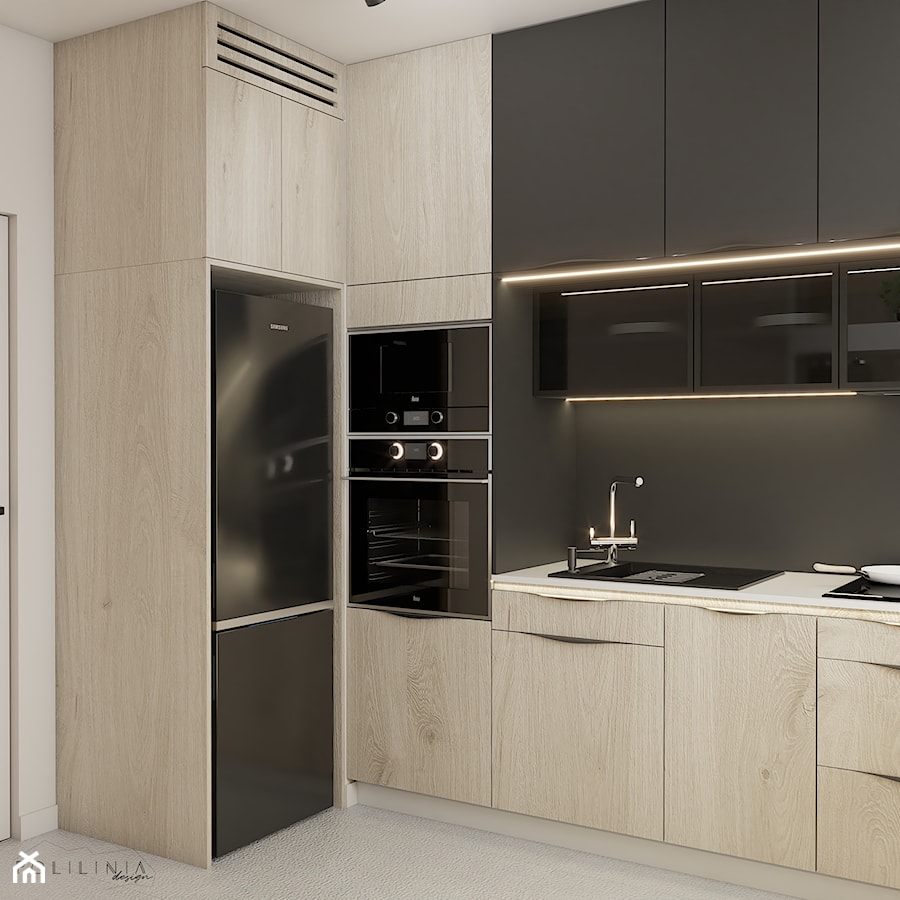 Projekt mieszkania - Warszawa - Kuchnia, styl nowoczesny - zdjęcie od Polilinia Design