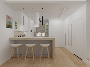 Parter domu szeregowego - Kuchnia, styl nowoczesny - zdjęcie od Polilinia Design