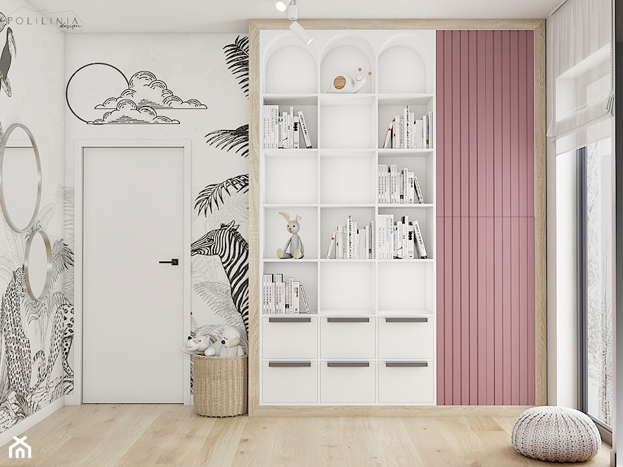 Pokój dla dziewczynki - Dębe Wielkie - Pokój dziecka, styl nowoczesny - zdjęcie od Polilinia Design