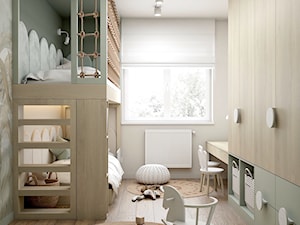Szałwiowy pokój dla rodzeństwa - Pokój dziecka, styl nowoczesny - zdjęcie od Polilinia Design