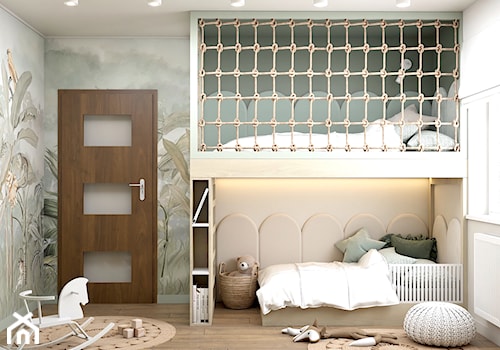 Szałwiowy pokój dla rodzeństwa - Pokój dziecka, styl nowoczesny - zdjęcie od Polilinia Design