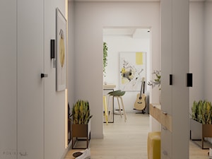 Mieszkanie z dodatkiem koloru - Katowice - Hol / przedpokój, styl nowoczesny - zdjęcie od Polilinia Design
