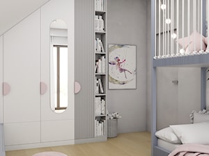 Pokój dla dziewczynki we fioletach i błękitach - Pokój dziecka, styl nowoczesny - zdjęcie od Polilinia Design