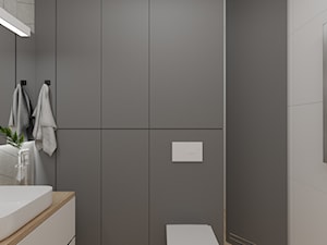 Łazienka z ukrytym przejściem - Średnia bez okna łazienka, styl nowoczesny - zdjęcie od Polilinia Design