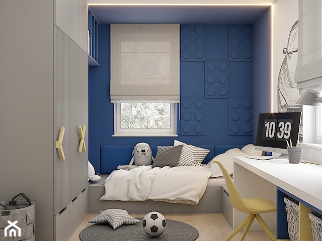 Niebieski pokój dla chłopca 