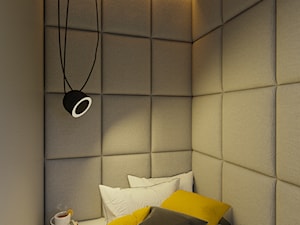 Pokój nastolatka - dom Moskorzew - Mały szary pokój dziecka dla nastolatka dla chłopca, styl nowoczesny - zdjęcie od Polilinia Design