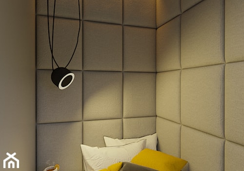 Pokój nastolatka - dom Moskorzew - Mały szary pokój dziecka dla nastolatka dla chłopca, styl nowoczesny - zdjęcie od Polilinia Design