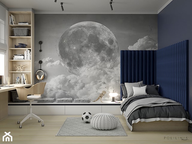 Pokój dla chłopca z motywem księżyca