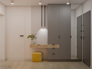 Mieszkanie z dodatkiem koloru - Katowice - Hol / przedpokój, styl nowoczesny - zdjęcie od Polilinia Design