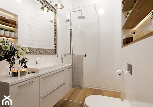 Mała łazienka w stylu skandynawskim glamour - zdjęcie od FRANCESCO DESIGN