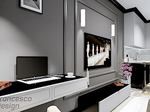 Apartament klasyczny w wersji ciemnej - zdjęcie od FRANCESCO DESIGN