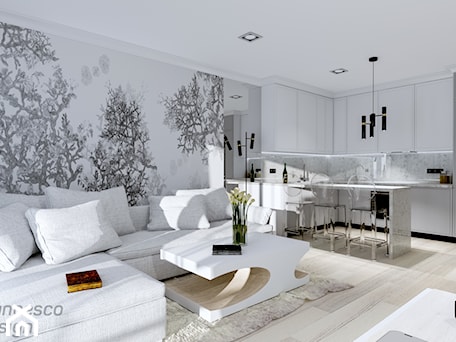 Aranżacje wnętrz - Salon: Apartament klasyczny w wersji szarej - FRANCESCO DESIGN . Przeglądaj, dodawaj i zapisuj najlepsze zdjęcia, pomysły i inspiracje designerskie. W bazie mamy już prawie milion fotografii!