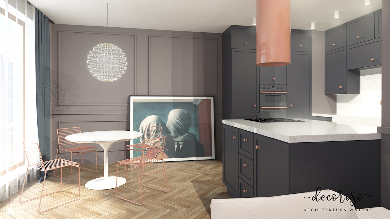 Apartament Na Mokotowie, 86,4 M² - zdjęcie od Decoroso Architektura Wnętrz - Homebook