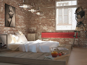 Sypialnia, styl industrialny - zdjęcie od Koka.pracownia