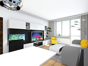 Mieszkanie w Otwocku - Salon, styl nowoczesny - zdjęcie od PROJEKTwNET - Architektura&Wnętrza