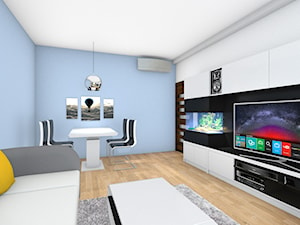 Mieszkanie w Otwocku - Salon, styl nowoczesny - zdjęcie od PROJEKTwNET - Architektura&Wnętrza