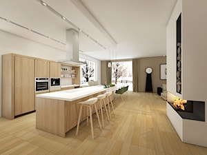 Kuchnia sercem domu - zdjęcie od PROJEKTwNET - Architektura&Wnętrza