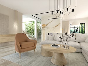 soft minimalism - Salon, styl nowoczesny - zdjęcie od KIECZ.studio projektowe