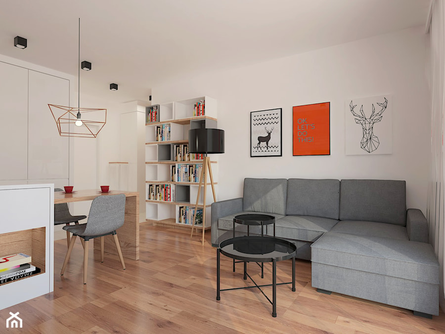 mieszkanie Warszawa - Salon, styl industrialny - zdjęcie od KIECZ.studio projektowe