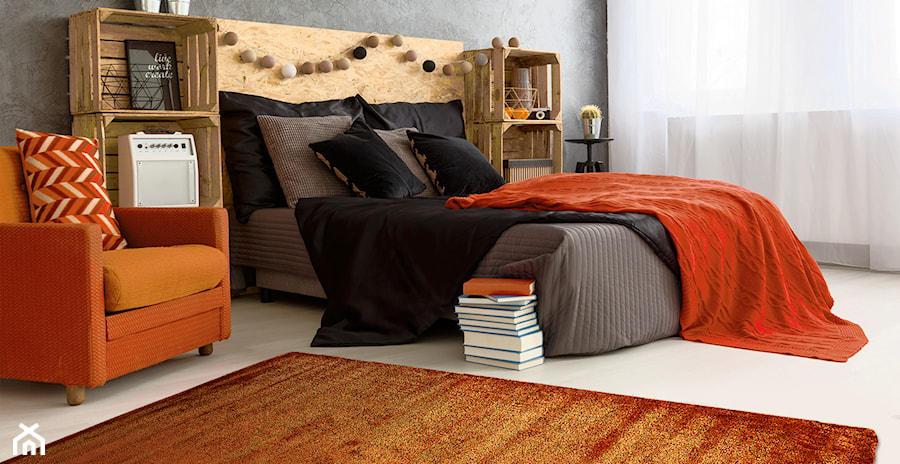 Aranżacje wnętrz z indyjskimi dywanami - Sypialnia, styl nowoczesny - zdjęcie od Carpet Outlet