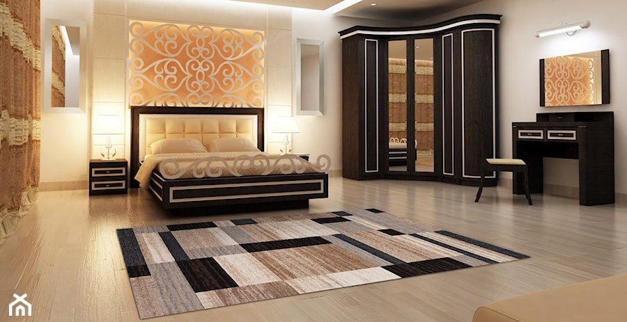 Aranżacje wnętrz z tureckimi dywanami - Sypialnia, styl nowoczesny - zdjęcie od Carpet Outlet