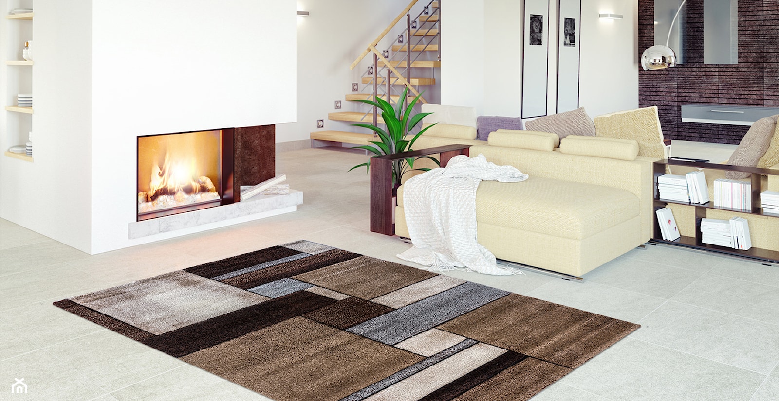 Aranżacje wnętrz z tureckimi dywanami - Salon, styl nowoczesny - zdjęcie od Carpet Outlet - Homebook