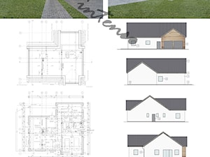 Projekty domów jednorodzinnych - Domy, styl minimalistyczny - zdjęcie od Pracownia Architektoniczna Intenso