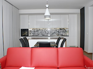 Apartament realizowany kompleksowo od projektu po realizację ul. Piaskowa - Kuchnia, styl nowoczesny - zdjęcie od Kompleksowe wykończenie wnętrz domów i mieszkań w Krakowie