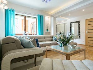Apartament w Zakopanym - Średni biały salon, styl nowoczesny - zdjęcie od Art & Deco Design