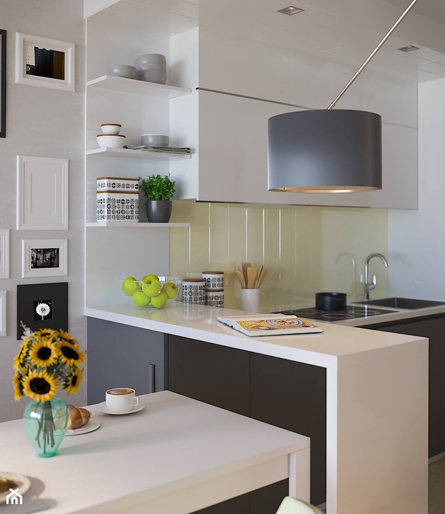 Małe mieszkanie w Warszawie - Kuchnia, styl nowoczesny - zdjęcie od Art & Deco Design