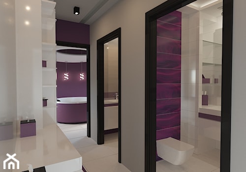 Salon kąpielowy - Duża jako pokój kąpielowy z punktowym oświetleniem łazienka, styl nowoczesny - zdjęcie od Art & Deco Design