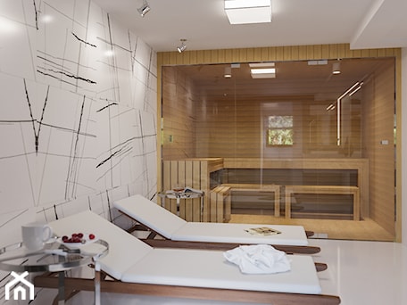 Aranżacje wnętrz - Łazienka: Łazienka połączona z sauną - Art & Deco Design. Przeglądaj, dodawaj i zapisuj najlepsze zdjęcia, pomysły i inspiracje designerskie. W bazie mamy już prawie milion fotografii!