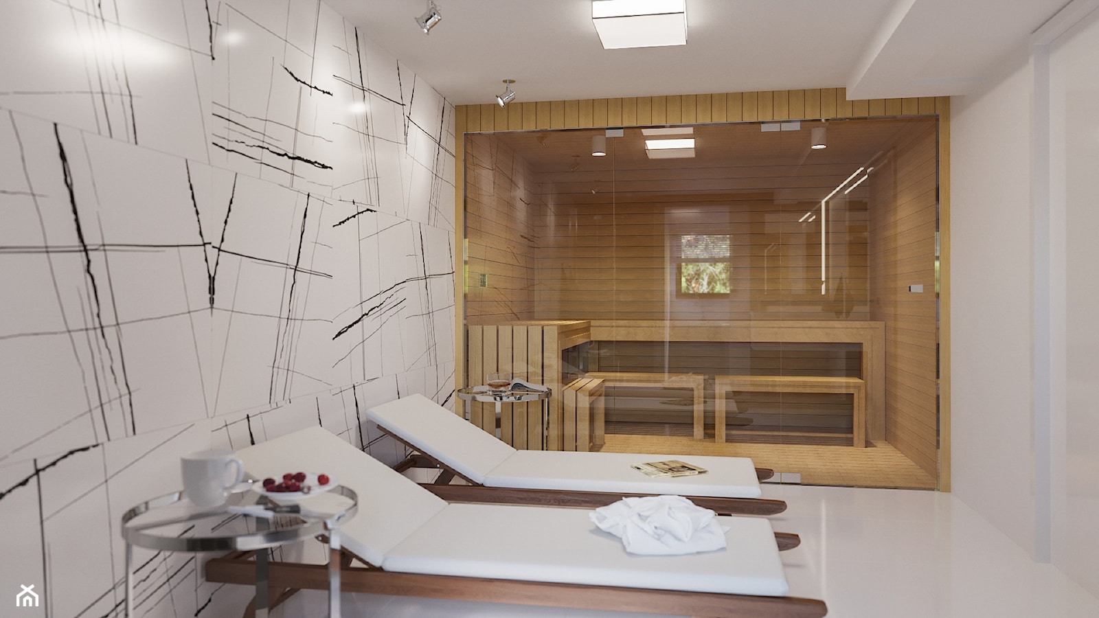Łazienka połączona z sauną - zdjęcie od Art & Deco Design - Homebook
