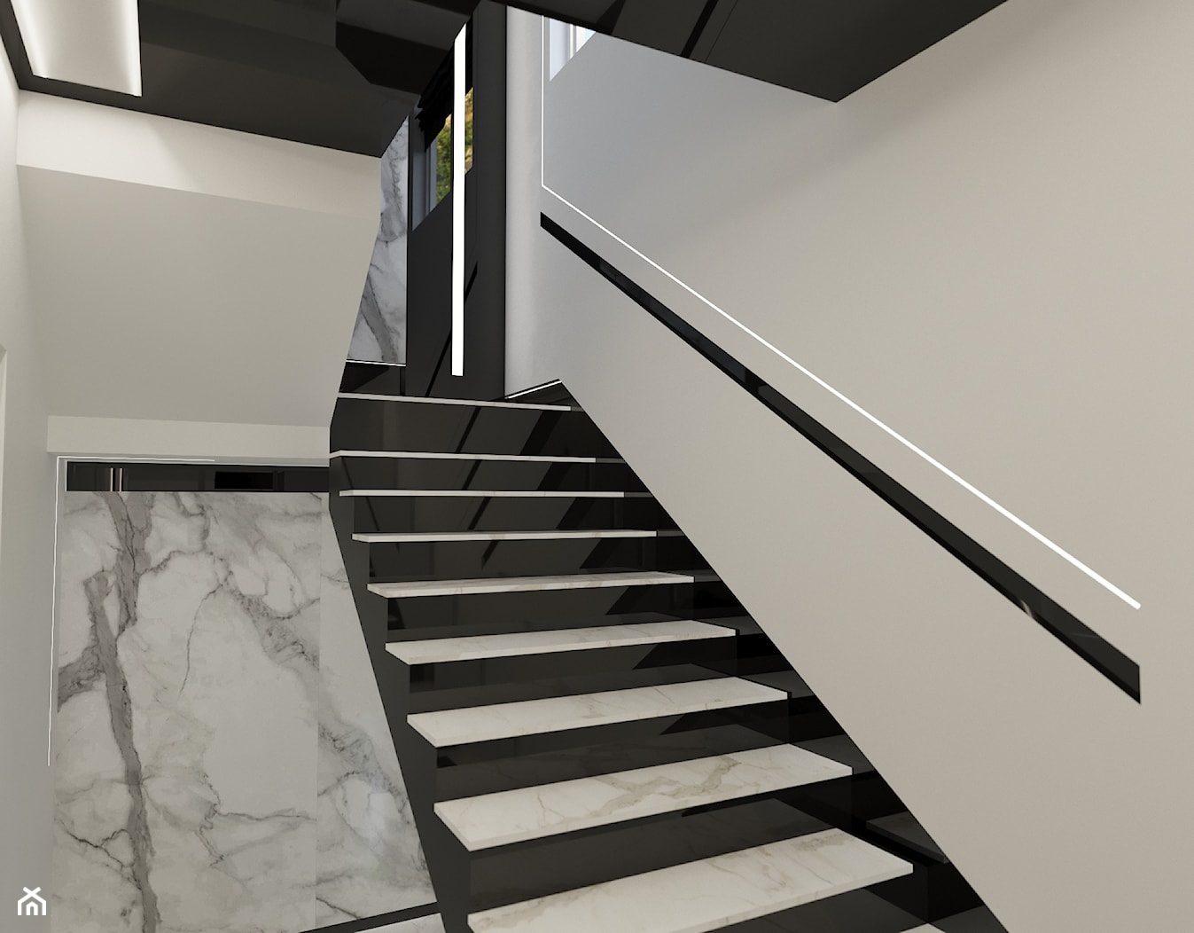 Klatka schodowa - schody - zdjęcie od Art & Deco Design - Homebook