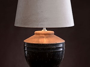 CERAMICZNA, RĘCZNIE WYKONANA LAMPA STOŁOWA Z NATURALNYM EFEKTEM SZKLIWIENIA - zdjęcie od AlmiDecor.com