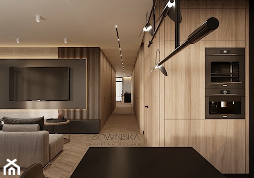 APARTAMENT 100M2 WARSZAWA - Salon, styl nowoczesny - zdjęcie od EDYTA SOWIŃSKA INTERIOR DESIGN