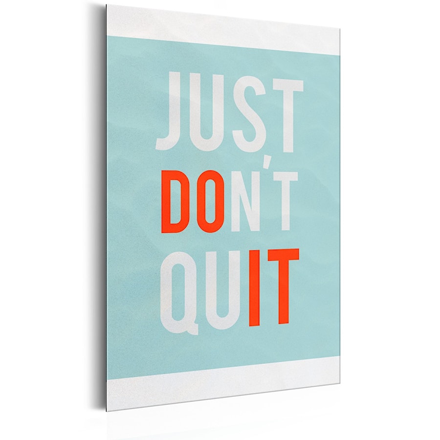 Plakat metalowy - Life Manifesto: Just don't quit [Allplate] od Decorami.pl - zdjęcie od Decorami