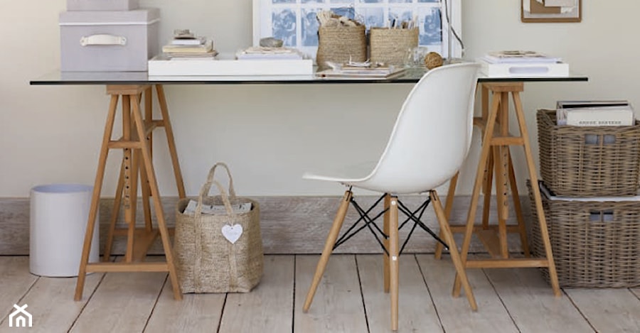 Małe szare biuro, styl skandynawski - zdjęcie od Świat Krzeseł